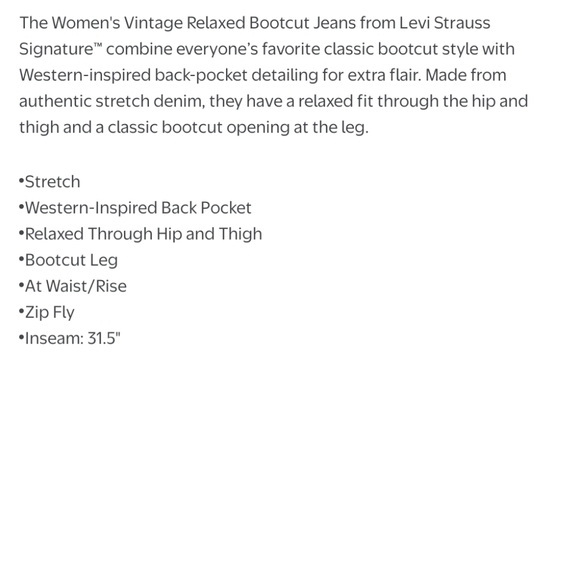 Levi's Signature Dark Blue Jeans Size 12 - Picture 10 of 11